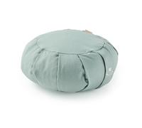 Myga Buckwheat Zafu Meditation Cushion - Round Yoga Floor Pillow for Mindfulness & Seated Yoga - Organic Buckwheat Filling with Removable Cotton Cover & Carry Handle - 34 x 34 x 12cm (Teal)