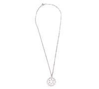 Myga Chakra Necklace - Silver 7 Chakras Pendant Necklace for Women and Men - Heart Chakra