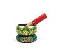 Myga Tibetan Singing Bowl with Cushion and Dual-Ended Striker - Creates Beautiful Sounds for Meditation, Relaxation, Wellbeing and Healing - Ideal for Chakra, Yoga, Zen and Peace - Heart