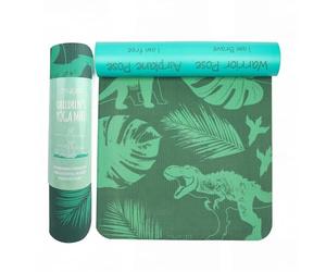 Myga Children's Eco-Friendly Exercise & Fitness Mat - Features 8 Yoga Poses - Non-Slip, Multi-Purpose Mat - Various Designs