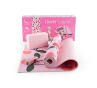 Myga Complete Heart Cherry Design Yoga Set For Home Exercise