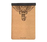 Myga Cork Yoga Mat - Extra Large Exercise Mat with Great Grip for Yoga, Pilates, Stretching and Fitness - Eco-Friendly Natural Cork, ideal for Home & Gym - 205 x 70cm, 6mm Thickness - Elephant