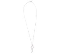 Myga Crystal Necklace - Silver Healing Crystal Pendant Necklace for Women and Men with Adjustable Chain - White Turquoise
