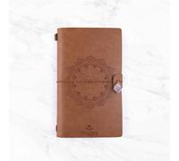 Myga Crystal Notebooks - Singles - Magic Mandala & Amethyst (Light Brown)