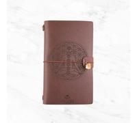 Myga Crystal Notebooks - Singles - Meditation Chakra & Citrine (Red Brown)