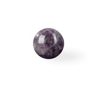 Myga Healing Crystal Sphere - Natural Healing Gemstone Ball for Yoga, Meditation & Chakra Balancing - Spiritual Gift for Men & Women - Amethyst, Rose Quartz, Clear Quartz or Fluorite (Amethyst)