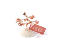 Myga Crystal Tree of Life - Natural Gemstone Handcrafted Money Tree Ornament with Healing Stones for Meditation, Yoga, Reiki, Positive Energy & Feng Shui - Carnelian