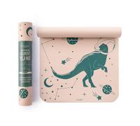 Myga Dino Silk Print Childrens Mat in Light Beige Myga Light Beige