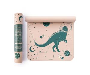 Myga Dino Silk Print Childrens Mat in Light Beige Myga Light Beige