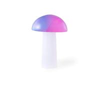 Myga Selenite Crystal Mushroom - Electroplated Healing Stone for Clarity, Peace & Sleep - Ethically Sourced Spiritual Healing Crystal for Yoga, Reiki, Chakra Balancing & Positive Energy (Blue)