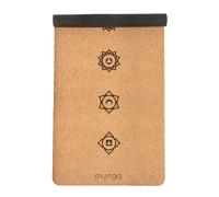 Myga Cork Yoga Mat - Extra Large Exercise Mat with Great Grip for Yoga, Pilates, Stretching and Fitness - Eco-Friendly Natural Cork, ideal for Home & Gym - 205 x 70cm, 6mm Thickness - Chakra