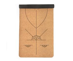 Myga Extra Large Cork Alignment Yoga Mat For Comfortable Practice