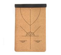 Myga Extra Large Cork Yoga Mat Alignment
