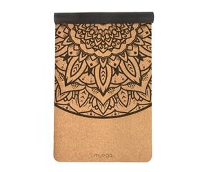 Myga Extra Large Mandala Cork Yoga Mat For Mindful Practice