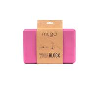 MYGA Yoga Block - Lightweight EVA Foam Yoga Brick - High Density Non-Slip Block for Pilates, Balance and Flexibility - Plum