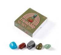 Myga Wellbeing Gemstones - Natural Healing Crystal Set for Meditation, Yoga, Reiki - Palm Stone Crystals with Drawstring Bag for Stress Relief, Positive Energy & Chakra Healing - Friendship