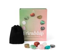 Myga Healing Crystals - Natural Tumbled & Polished Gemstone Set for Meditation, Yoga, Reiki, and Chakra Balancing - Spiritual Gift for Women & Men with Storage Pouch & Gift Box (Friendship)