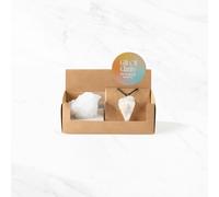 Myga Geode Gift set - Rough Stone and Pendant choice of 3 Colours - Quartz