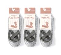 Myga Grey Non-Slip Gripped Yoga Socks For Stable Practice