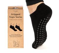 Myga Yoga Socks - Non-Slip Sticky Grip perfect for Yoga, Pilates, Barre, Ballet, Dance & Sports - Skid Resistant with Gel Grips for Barefoot Workouts - Ideal for Home, Gym & Studio - Large