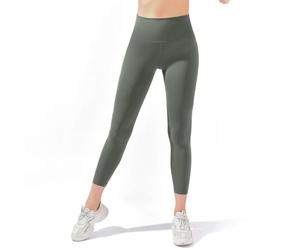 Myga High-Waisted Leggings - 7/8 Gym Leggings for Women - Buttery Soft Stretchy Workout Pants for Yoga, Pilates & Sports - Green, S