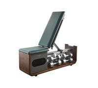 Myga Adjustable Weight Bench with Dumbbells - All-in-One Home Gym with Integrated Resistance Training System - Workout Bench for Strength Training & Full-Body Workouts