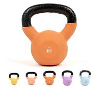 Myga Iron Kettlebell - Heavy Cast Iron Weight for Fitness and Strength Training, Bodybuilding, Muscle and Cardio - Workout Equipment ideal for Home, Gym and Studio - Orange, 8kg