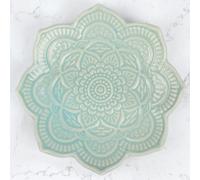 Myga Jewellery Dish - Ceramic Mandala Trinket Tray perfect for Earrings, Bracelet, Rings, Necklaces & Hair Clips - Beautiful Home Décor & Ideal for Gifting