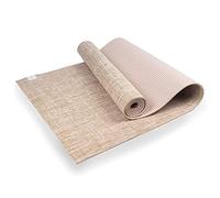 Myga Jute Yoga Mat - Non Slip Exercise Mat for Yoga, Pilates, Meditation and Fitness - Eco Friendly Yoga Mat for Men and Women - Ideal for Home, Gym & Travel - White