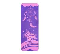 Myga Kids' Yoga Silk Mat With Unicorn Print For Fun Practice
