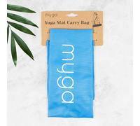 Myga Yoga Mat Bag - Compact Carry Bag for Yoga, Pilates, Fitness & Exercise Mat with Adjustable Strap for Women & Men - Lightweight Waterproof Travel Bag for Home Gym and Studio - Blue