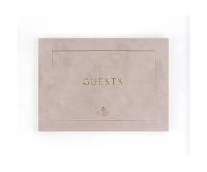 Myga Luxury Guest Book in Medium Beige Myga Medium Beige
