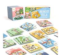 Myga Memory Yoga - 40-Piece Kids Matching Pairs Game with 20 Yoga Poses for Exercise and Mindfulness - Match & Snap Picture Cards for Children