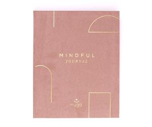 Myga Mindful Journal - A5 Wellness & Self-Care Notebook - Undated Weekly Diary for Personal Development, Gratitude & Reflection for Women and Men - Pink