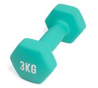Myga Neoprene Hex Dumbbells - Anti-Roll Cast Iron Hand Weights with Non-Slip Grip for Strength Training, Fitness & Full-Body Workout at Home & Gym - Choice of SINGLE or PAIR, 1kg - 10kg