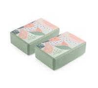 Myga Palm Design Yoga Foam Block For Balance And Support