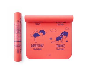 Myga Pose Silk Print Mat in Red Myga Red