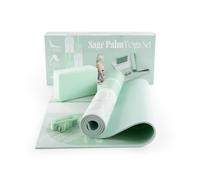 Myga Printed Yoga Set - Gumamela Blossom in Light Green Myga Light Green