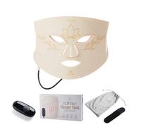 Myga 7-Colour LED Face Mask with Near Infrared (NIR) - Red Light Therapy Mask for Collagen, Firmness & Anti-Ageing - Rechargeable Skincare Device for Glowing Skin with Adjustable Intensity & Timer