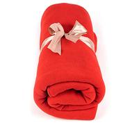 Myga RY1325 - Fleece Blanket - Multifunctional Yoga Studio Prop Cushion and Blanket for Meditation and Yoga Practice - Relaxing Soft Cosy Blanket, Red