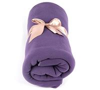 Myga RY1329, Fleece Blanket, Mutlifunctional Yoga Studio Prop Cushion and Blanket for Meditation and Yoga Practice, Relaxing Soft Cosy Blanket, Purple