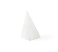 Myga Selenite Crystal Tower - Natural Raw Crystal Mountain Pillar Mineral Rock Ornament for Meditation, Reiki, Positive Energy, Chakra & Spiritual Healing - 6cm, White Selenite Pyramid
