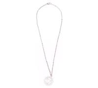Myga Silver 7 Chakras Pendant Necklace for Women and Men - Solar Plexus Chakra