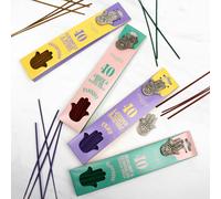 Myga Spirit Incense Stick Set - 4 Unique Scents with Hamsa Holder