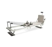Myga Pilates Reformer Machine with Removable Springboard - Foldable Pilates Reformer with Adjustable Resistance & Smooth-Gliding Carriage - Full-Body Home Workout for Strength & Flexibility