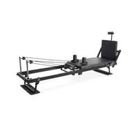 Myga Pilates Reformer Machine with Removable Springboard - Foldable Pilates Reformer with Adjustable Resistance & Smooth-Gliding Carriage - Full-Body Home Workout for Strength & Flexibility