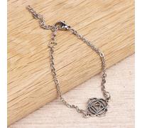 Myga Women's Chakra Bracelet - Root in Silver | Size: 6.5 inches Myga Silver 6.5 inches