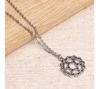 Myga Women's Chakra Necklace - Heart in Silver | Size: 17 inches Myga Silver 17 inches
