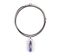 Myga Women's Crystal Pendant Necklace in Blue Myga Blue One Size