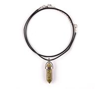 Myga Women's Crystal Pendant Necklace in Green Myga Green One Size